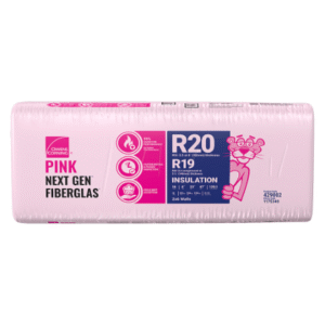 Owens Corning, Wood Stud R20 - 23" X 47" X 6" 120.1 Sq.Ft. Fiberglass Insulation (16Pcs)