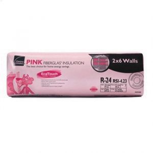 Owens Corning, Wood Stud R24 - 14-3/4" X 47" X 5-1/2" 33.7 Sq.Ft. Fiberglass Insulation (7Pcs)