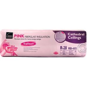 Owens Corning, Wood Stud R28 - 24" X 48" X 8-1/2" 80.0 Sq.Ft. Fiberglass Insulation (10Pcs)