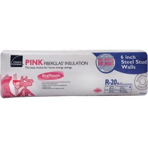 Owens Corning, Steel Stud R24 - 16-1/4" X 48" X 6" 37.9 Sq.Ft. Fiberglass Insulation (7Pcs)